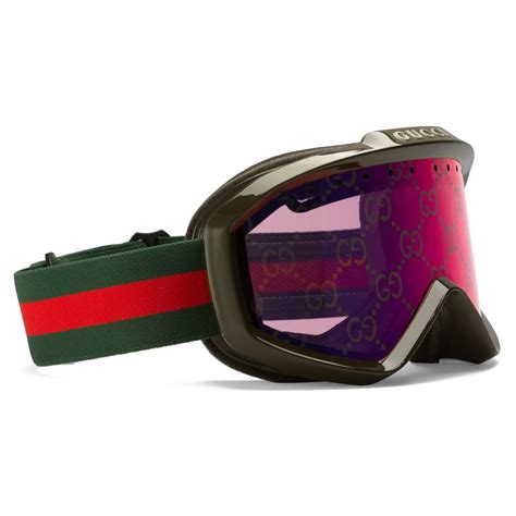 red gucci ski goggles|Gucci ski goggles green.